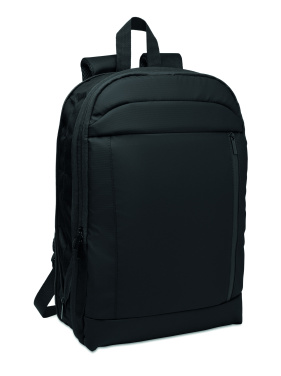 Logo trade promotional giveaway photo of: Expandable 600D RPET backpack